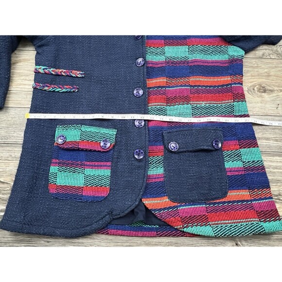 Orientique Naturally Australian Cotton Womens 1X Blazer Jacket Art To Wear Boho - Picture 8 of 15